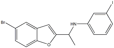 N-[1-(5-bromo-1-benzofuran-2-yl)ethyl]-3-iodoaniline Struktur