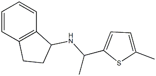 N-[1-(5-methylthiophen-2-yl)ethyl]-2,3-dihydro-1H-inden-1-amine Struktur