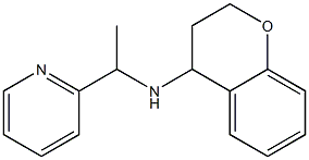 N-[1-(pyridin-2-yl)ethyl]-3,4-dihydro-2H-1-benzopyran-4-amine Struktur