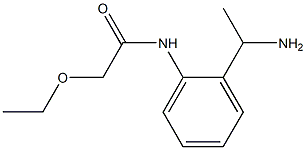 N-[2-(1-aminoethyl)phenyl]-2-ethoxyacetamide Struktur