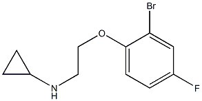 N-[2-(2-bromo-4-fluorophenoxy)ethyl]cyclopropanamine Struktur