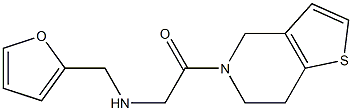 N-[2-(6,7-dihydrothieno[3,2-c]pyridin-5(4H)-yl)-2-oxoethyl]-N-(2-furylmethyl)amine Struktur