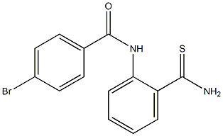 N-[2-(aminocarbonothioyl)phenyl]-4-bromobenzamide Struktur