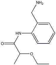 N-[2-(aminomethyl)phenyl]-2-ethoxypropanamide Struktur