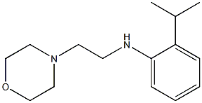 N-[2-(morpholin-4-yl)ethyl]-2-(propan-2-yl)aniline Struktur