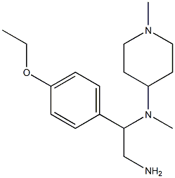 N-[2-amino-1-(4-ethoxyphenyl)ethyl]-N-methyl-N-(1-methylpiperidin-4-yl)amine Struktur