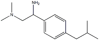 N-[2-amino-2-(4-isobutylphenyl)ethyl]-N,N-dimethylamine Struktur