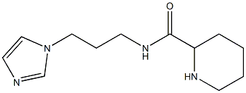 N-[3-(1H-imidazol-1-yl)propyl]piperidine-2-carboxamide Struktur