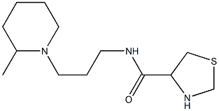 N-[3-(2-methylpiperidin-1-yl)propyl]-1,3-thiazolidine-4-carboxamide Struktur