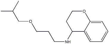 N-[3-(2-methylpropoxy)propyl]-3,4-dihydro-2H-1-benzopyran-4-amine Struktur