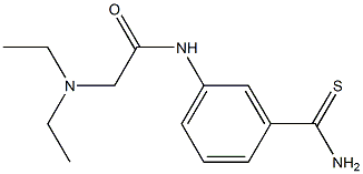 N-[3-(aminocarbonothioyl)phenyl]-2-(diethylamino)acetamide Struktur
