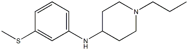 N-[3-(methylsulfanyl)phenyl]-1-propylpiperidin-4-amine Struktur