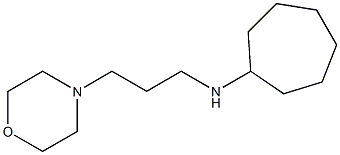 N-[3-(morpholin-4-yl)propyl]cycloheptanamine Struktur