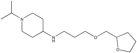 N-[3-(oxolan-2-ylmethoxy)propyl]-1-(propan-2-yl)piperidin-4-amine Struktur