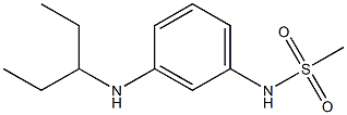 N-[3-(pentan-3-ylamino)phenyl]methanesulfonamide Struktur