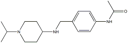 N-[4-({[1-(propan-2-yl)piperidin-4-yl]amino}methyl)phenyl]acetamide Struktur