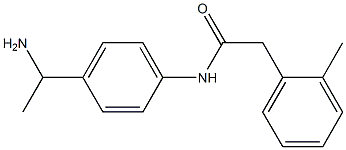 N-[4-(1-aminoethyl)phenyl]-2-(2-methylphenyl)acetamide Struktur