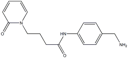 N-[4-(aminomethyl)phenyl]-4-(2-oxopyridin-1(2H)-yl)butanamide Struktur