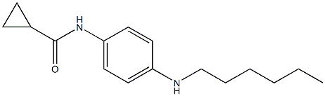 N-[4-(hexylamino)phenyl]cyclopropanecarboxamide Struktur