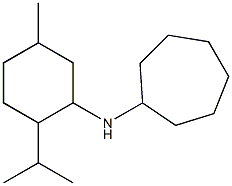 N-[5-methyl-2-(propan-2-yl)cyclohexyl]cycloheptanamine Struktur