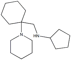 N-{[1-(piperidin-1-yl)cyclohexyl]methyl}cyclopentanamine Struktur