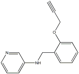 N-{[2-(prop-2-yn-1-yloxy)phenyl]methyl}pyridin-3-amine Struktur