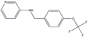 N-{[4-(trifluoromethoxy)phenyl]methyl}pyridin-3-amine Struktur