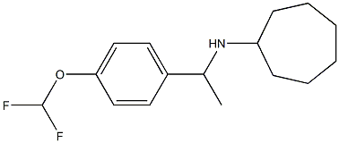 N-{1-[4-(difluoromethoxy)phenyl]ethyl}cycloheptanamine Struktur