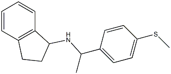 N-{1-[4-(methylsulfanyl)phenyl]ethyl}-2,3-dihydro-1H-inden-1-amine Struktur