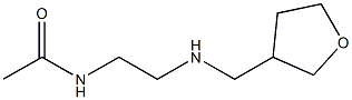 N-{2-[(oxolan-3-ylmethyl)amino]ethyl}acetamide Struktur