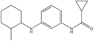 N-{3-[(2-methylcyclohexyl)amino]phenyl}cyclopropanecarboxamide Struktur