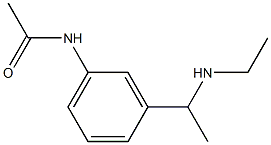 N-{3-[1-(ethylamino)ethyl]phenyl}acetamide Struktur