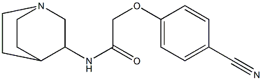 N-1-azabicyclo[2.2.2]oct-3-yl-2-(4-cyanophenoxy)acetamide Struktur