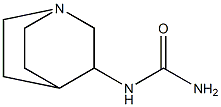 N-1-azabicyclo[2.2.2]oct-3-ylurea Struktur