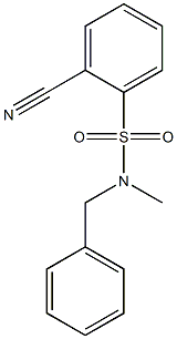 N-benzyl-2-cyano-N-methylbenzenesulfonamide Struktur