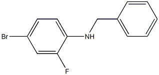 N-benzyl-4-bromo-2-fluoroaniline Struktur