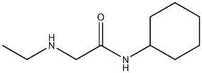 N-cyclohexyl-2-(ethylamino)acetamide Struktur