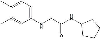 N-cyclopentyl-2-[(3,4-dimethylphenyl)amino]acetamide Struktur