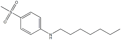 N-heptyl-4-methanesulfonylaniline Struktur