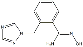 N'-hydroxy-2-(1H-1,2,4-triazol-1-ylmethyl)benzenecarboximidamide Struktur