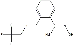 N'-hydroxy-2-[(2,2,2-trifluoroethoxy)methyl]benzenecarboximidamide Struktur