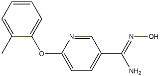 N'-hydroxy-6-(2-methylphenoxy)pyridine-3-carboximidamide Struktur