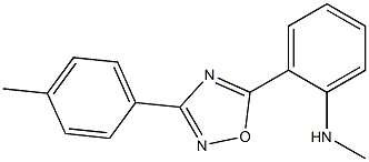 N-methyl-2-[3-(4-methylphenyl)-1,2,4-oxadiazol-5-yl]aniline Struktur