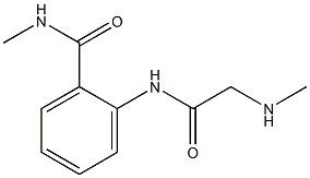 N-methyl-2-{[(methylamino)acetyl]amino}benzamide Struktur