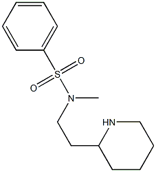 N-methyl-N-[2-(piperidin-2-yl)ethyl]benzenesulfonamide Struktur