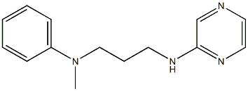 N-methyl-N-[3-(pyrazin-2-ylamino)propyl]aniline Struktur