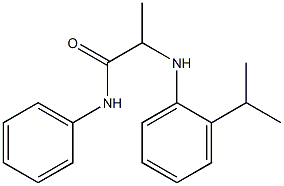 N-phenyl-2-{[2-(propan-2-yl)phenyl]amino}propanamide Struktur