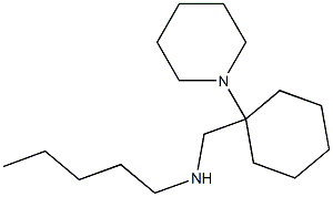 pentyl({[1-(piperidin-1-yl)cyclohexyl]methyl})amine Struktur