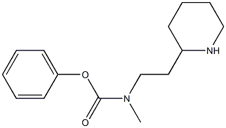 phenyl N-methyl-N-[2-(piperidin-2-yl)ethyl]carbamate Struktur