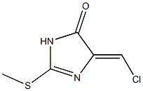 4H-Imidazol-4-one,  5-(chloromethylene)-3,5-dihydro-2-(methylthio)- Struktur